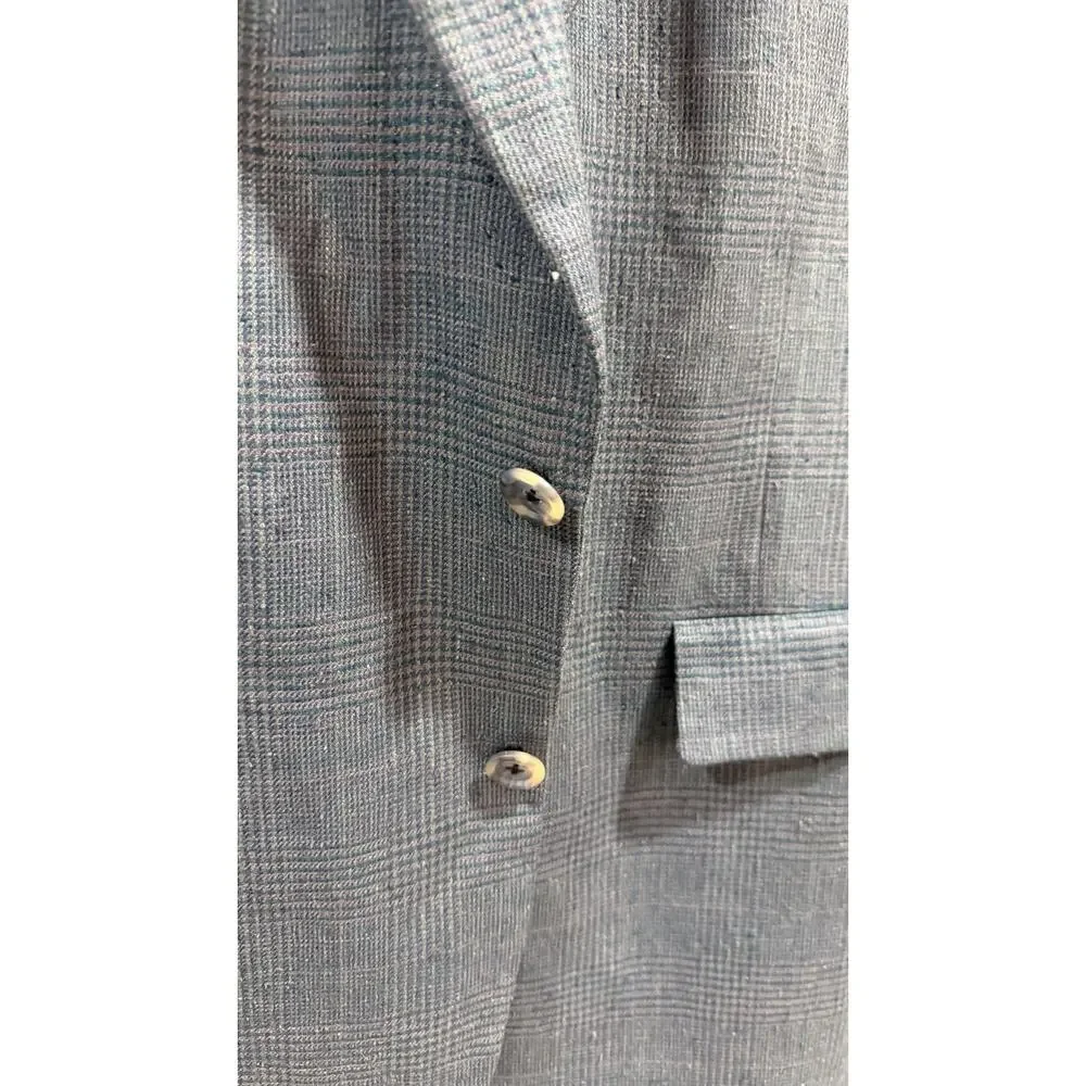 VTG 70’s Hart Schaffner Marx Men's 50R Suit Blazer Only Knit Twill Pure Silk